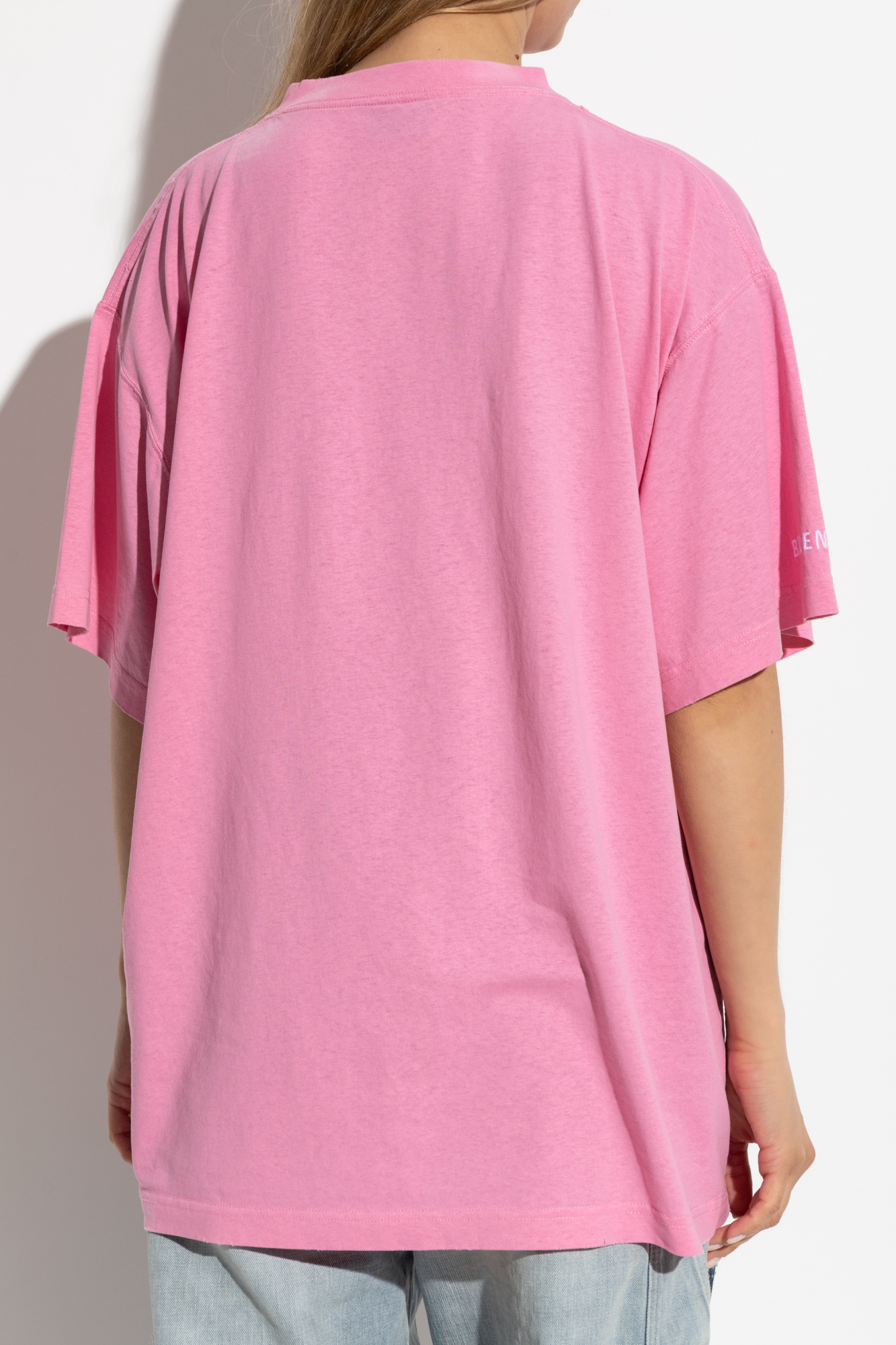 Tシャツ・カットソー BALENCIAGA Pink cotton oversize t-shirt (831305TSVP6 2014) Pink T-shirt with a vintage effect Balenciaga - Vitkac AS
